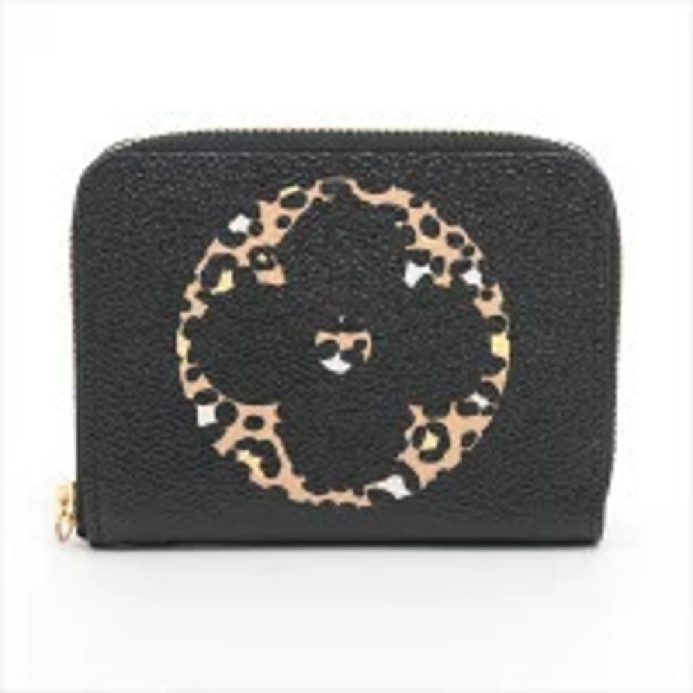 Louis Vuitton Monogram Jungle Zippy Coin Detectable Case Black Brown